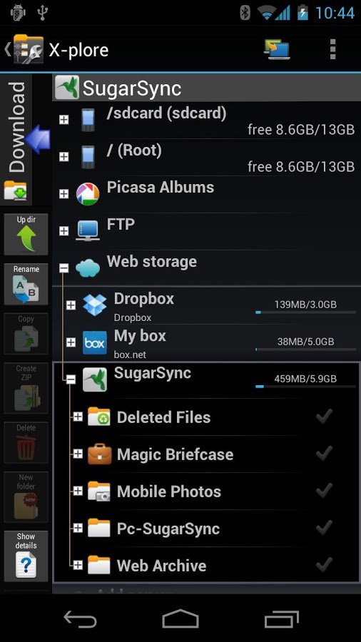 X-plore ļ for Android 4.01.00