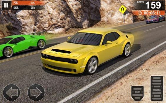 ɽMountain Traffic Car Racing 2017: Mad Car Racing