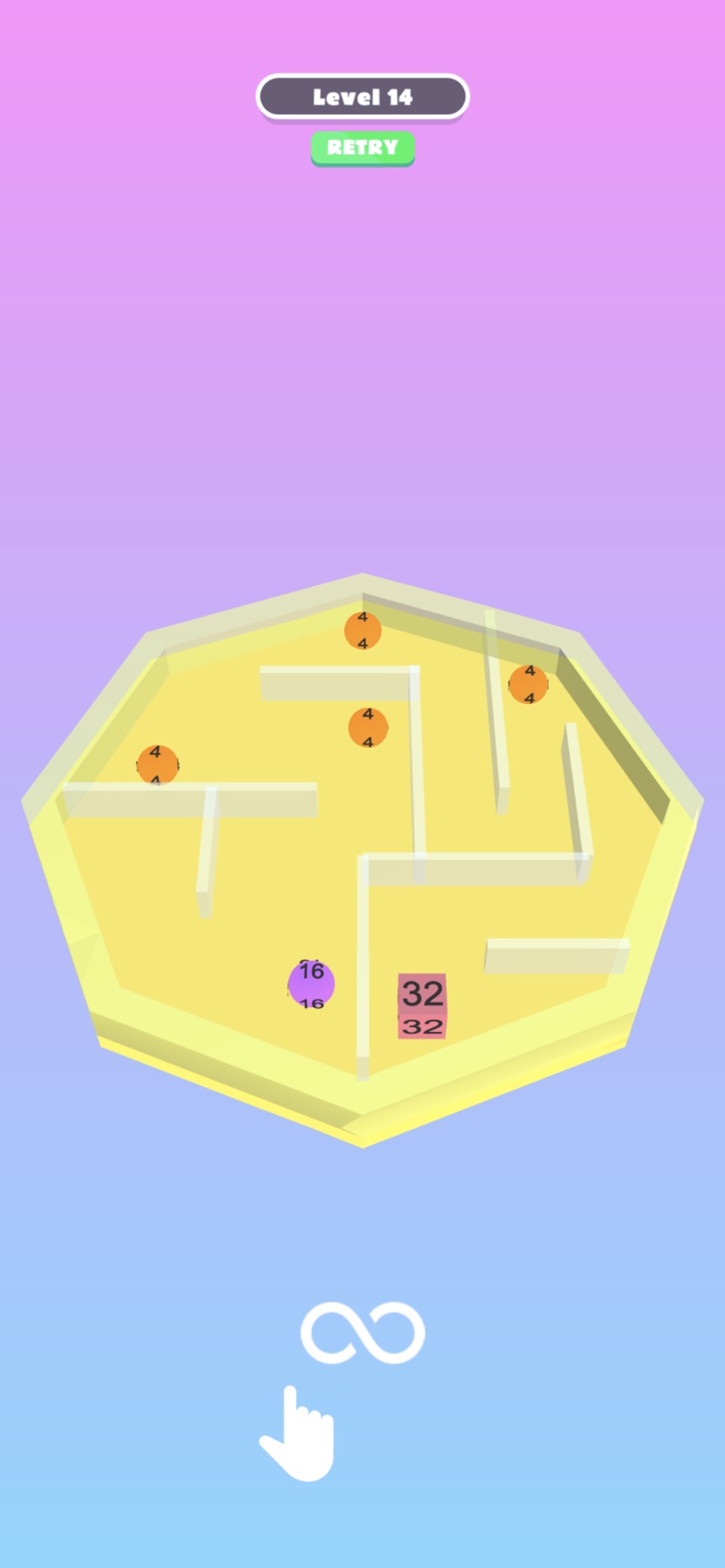 Թ20483D(Maze 2048 3D)