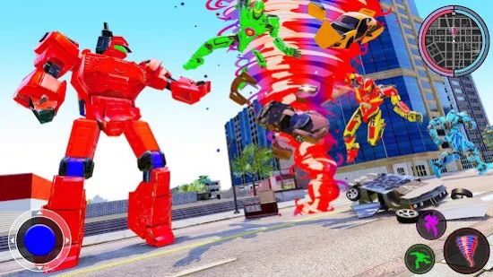 쫷Ӣ(Hurricane Tornado Robot Transforming-City Rescue)