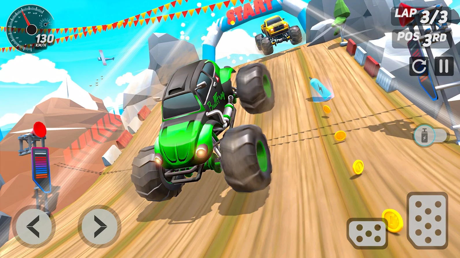 登山大脚车(Mountain Car Racing)