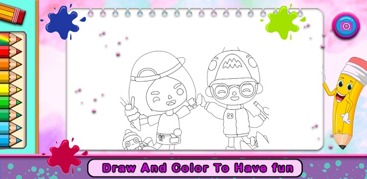 Toca boca life coloring