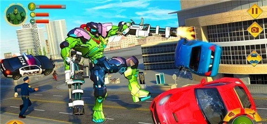 incredible monster robot transform car