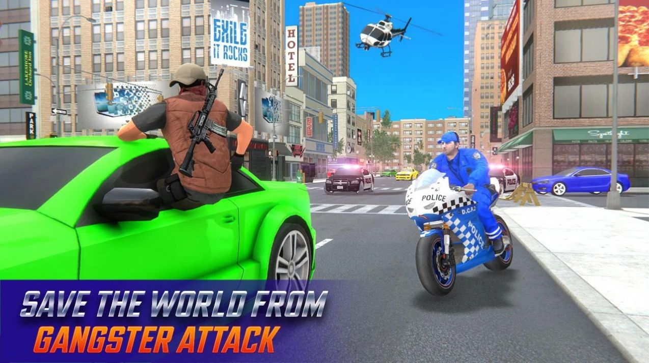 Ħг3d(US Police Bike Chase)