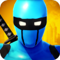 Blue Ninja Superhero
