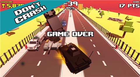 ֮·̹˺ֱײ(Crazy Road: Tank Rampage)