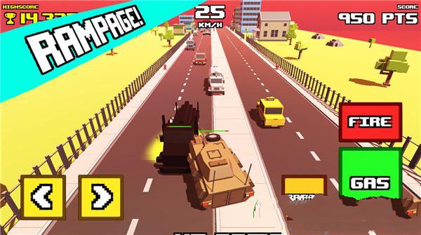 ĵ·̹˺ײCrazy Road Tank Rampage