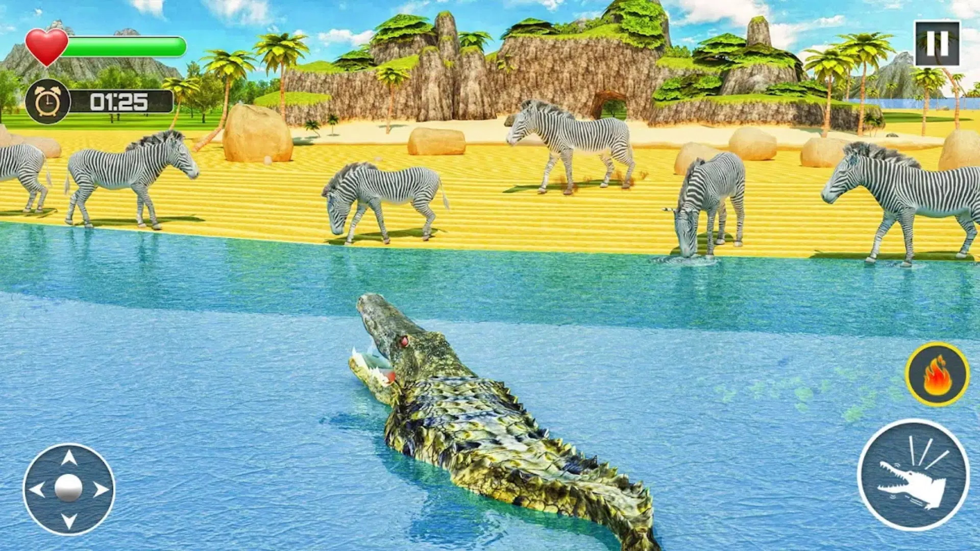 ɳ̲(AngryCrocodileAttackGame)