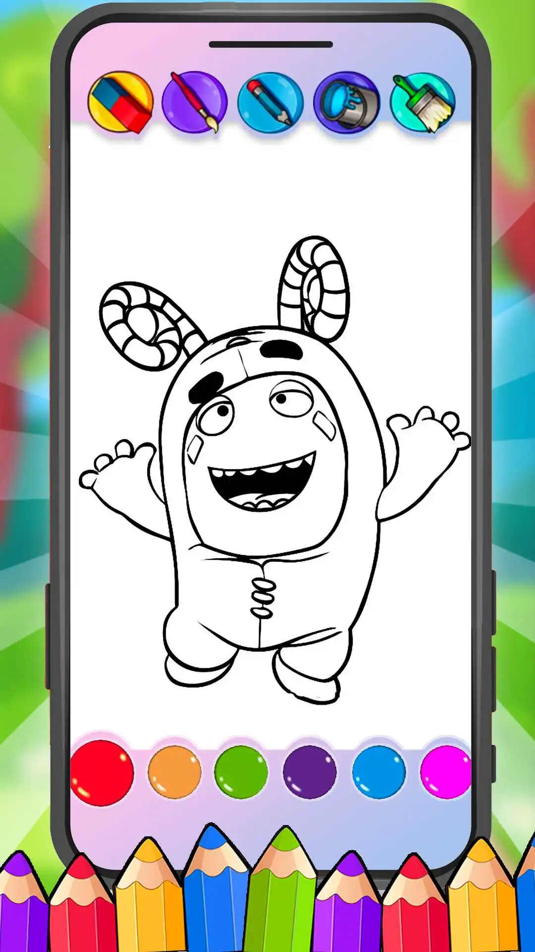 魔法奇数着色(Oddbods Coloring Game) 魔法奇数着色(Oddbods Coloring Game)