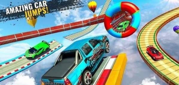 瘋狂跑車斜坡（Car Stunts Mega Ramp Car）