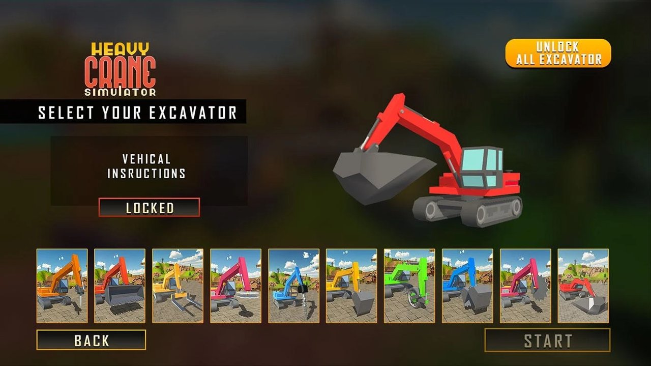 挖掘机起重机(Heavy Crane Excavator 2018)