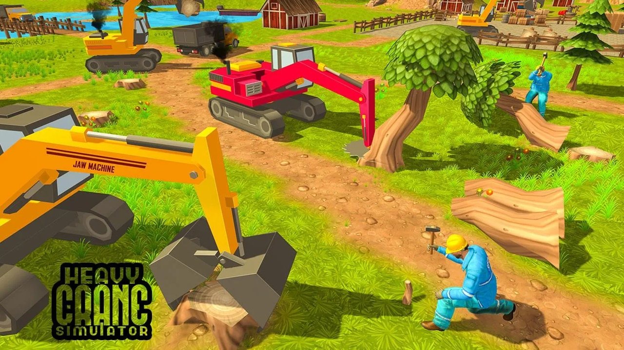 挖掘机起重机(Heavy Crane Excavator 2018)