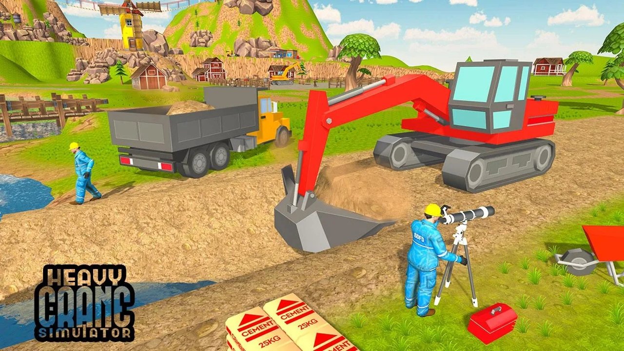 挖掘机起重机(Heavy Crane Excavator 2018)