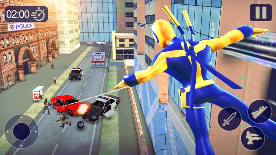 暴徒城市斗争(Spider Hero Rope Fight Amazing Battle Strang Crime)