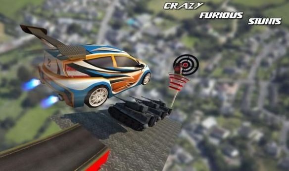 空中坡道汽車特技3D(Mid Air Ramp Car Stunts 3D)