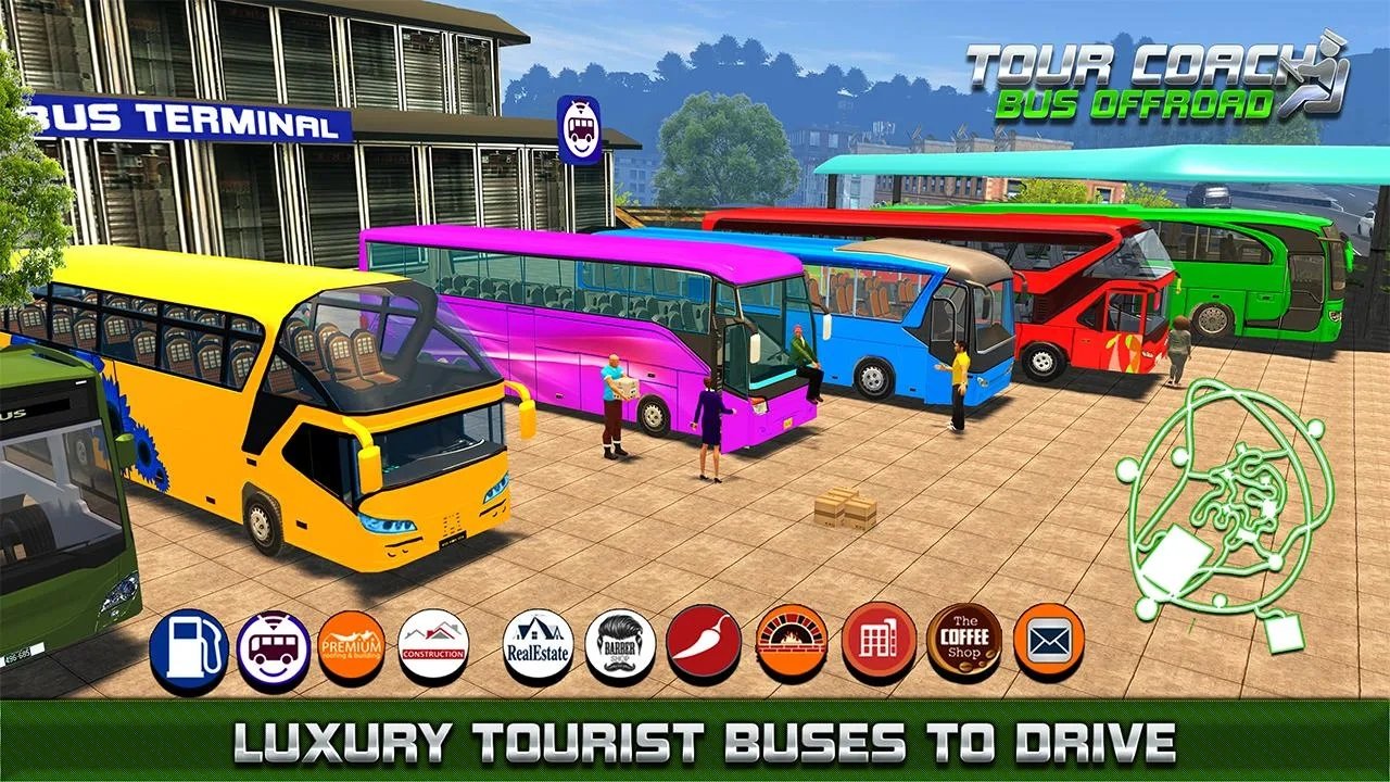 旅游教练公路驾驶(Tourist Coach Dangerous Offroad)