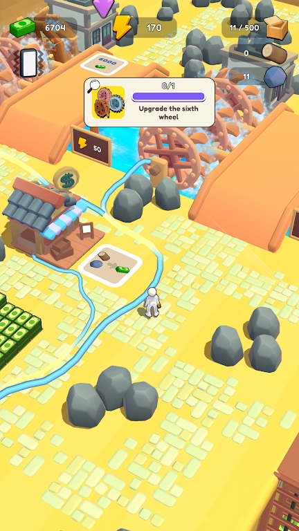 放置工艺动力水磨机(Craft Power Water Mill Idle)