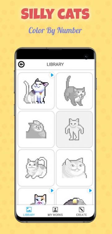 ɵèͿɫ(Silly Cats Color By Number)