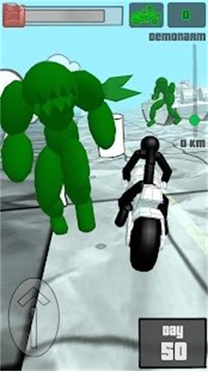 火柴人全速僵尸(Stickman Zombie Motorcycle Racing)