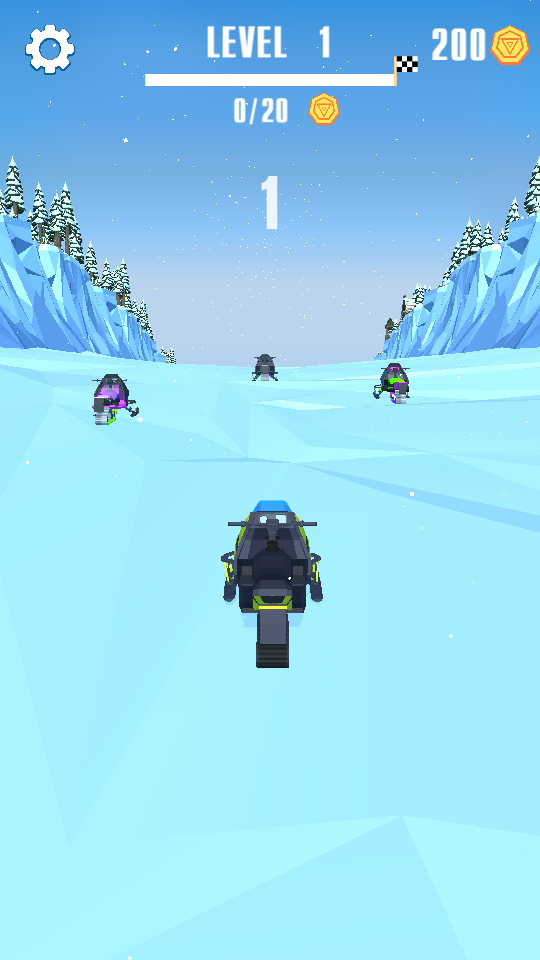 ѩĦб(Flippy Snowmobile Race)