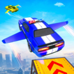 飞行警车特技(Flying Police Car Stunt Game)