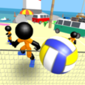 ɳ̲(Stickman Beach Volleyball)