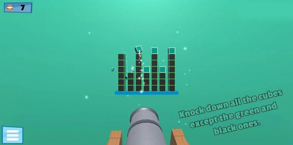 (Knock down cubes)