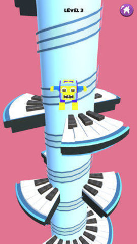 螺旋3D像素钢琴砖(Helix 3d pixel Piano Tiles )