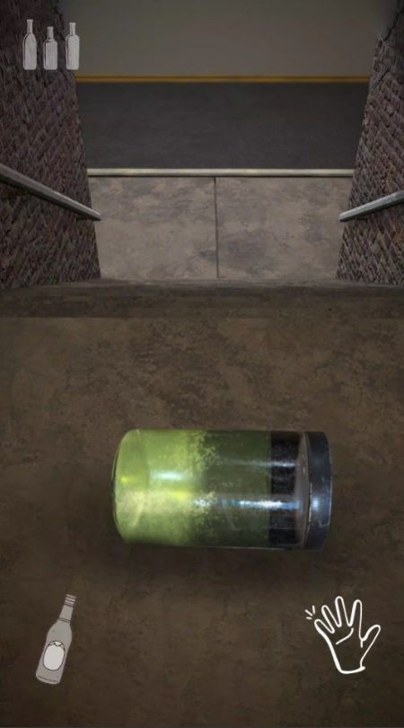 在楼梯上打碎玻璃瓶(BottleStair)