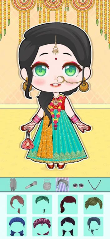印度娃娃装扮(Indian Doll Dressup)