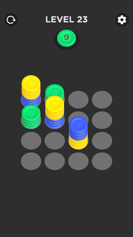 彩色币排序(SlideCoins)