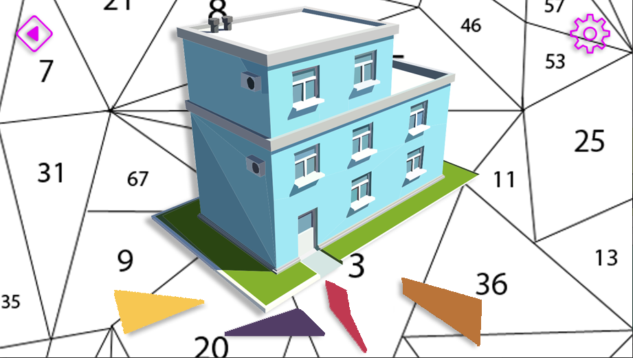 建房低模艺术(Build A House Poly Art - Puzzle By Number)
