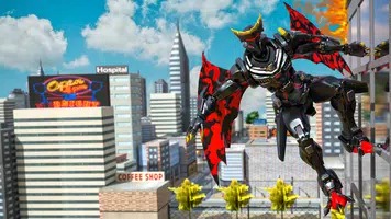 飞行蝙蝠机器人冒险(Flying Bat Robot Car Game)