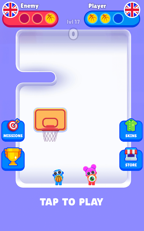 篮球重力投篮大战(Basket War: Gravity Shot)