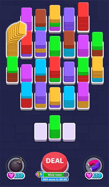 洗牌颜色排序3D(Card Shuffle: Color Sorting 3D)