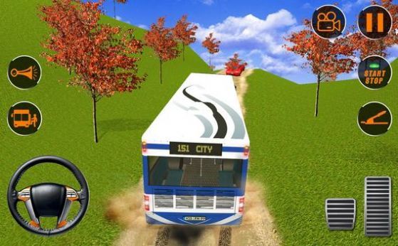 旅游巴士山司机运输(Tour bus hill driver transport)