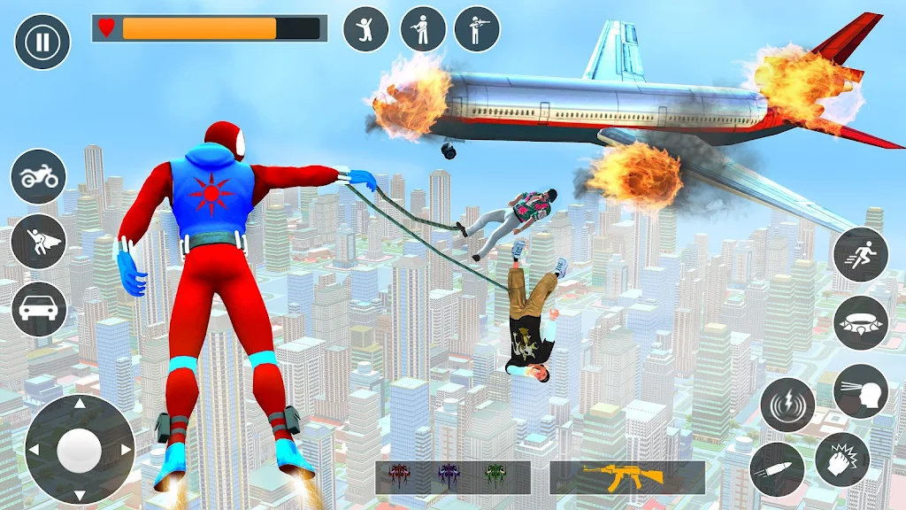 蜘蛛英雄斗绳英雄(spider hero fighting rope hero)