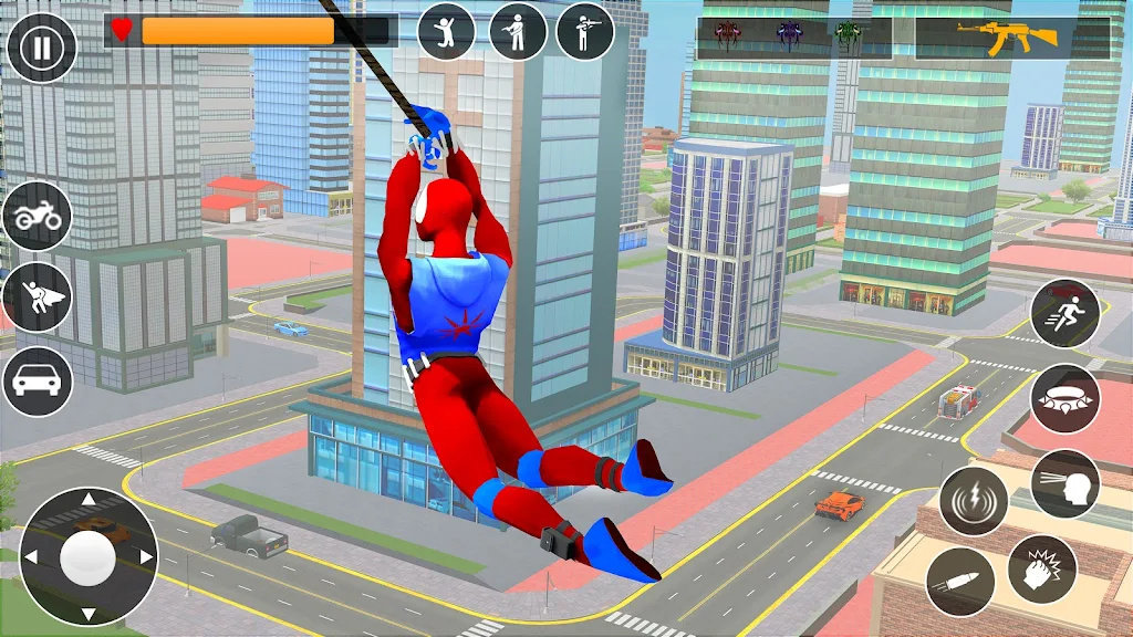 蜘蛛英雄斗绳英雄(spider hero fighting rope hero)