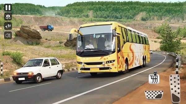 模擬大巴停車