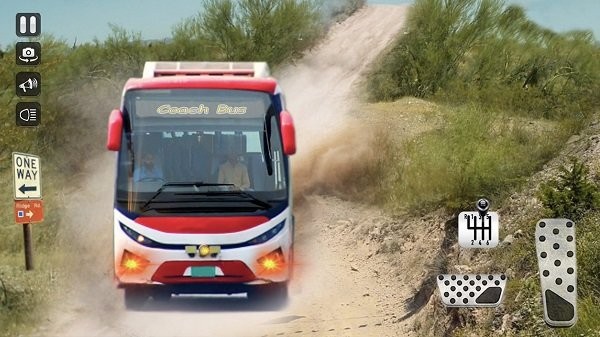 模擬大巴停車