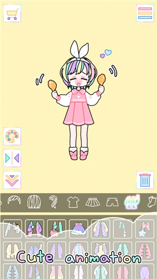 繽紛女孩換裝秀游戲