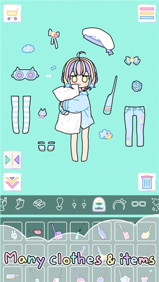 繽紛女孩換裝秀游戲