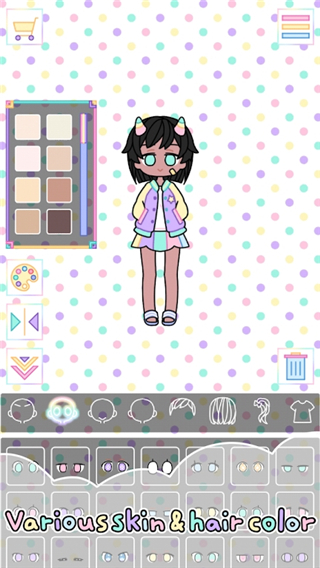 繽紛女孩換裝秀游戲