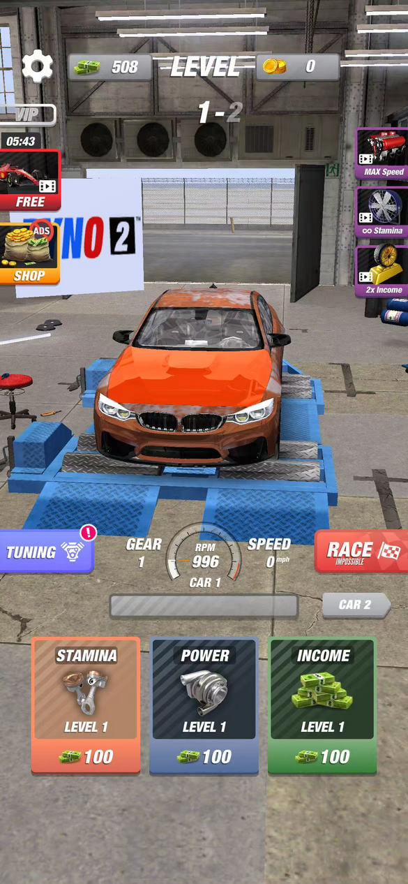 動力2競速(Dyno 2 Race  Car Tuning)