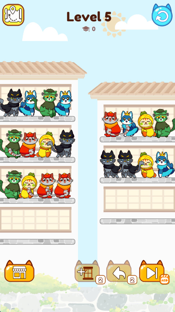 猫咪分类拼图