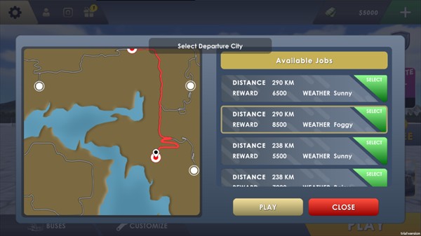 巴士模擬器極限道路游戲玩法2