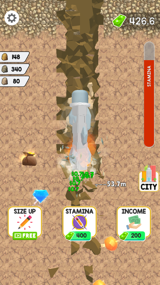 鉛筆挖掘建造城市