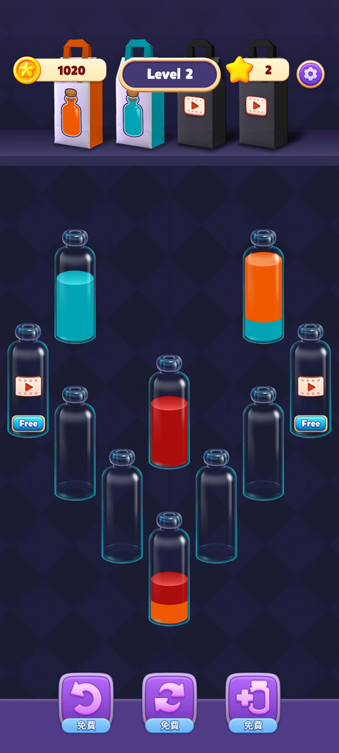 水分类(Water Sort puzzle games)