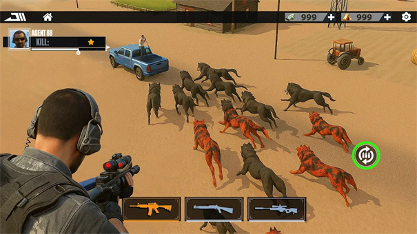 阿尔法狼群狩猎