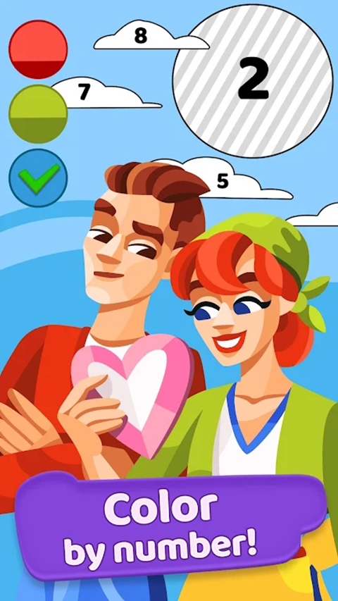 畫廊涂色本和裝飾手游